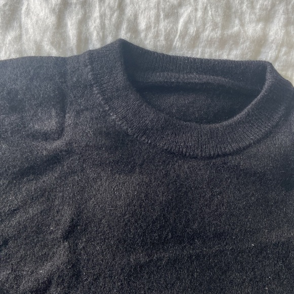 Muji Wool Yak Black Crewneck Sweater - Picture 3 of 3